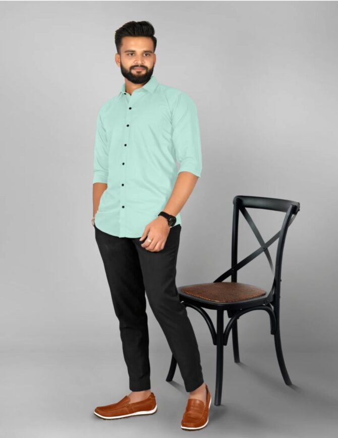 Classic Formal Shirt ( light Green )