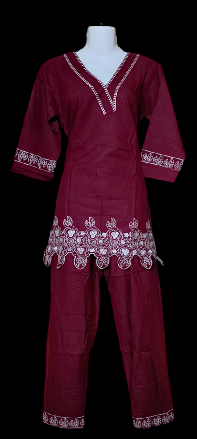 Dark Brown Umbrella Kurti