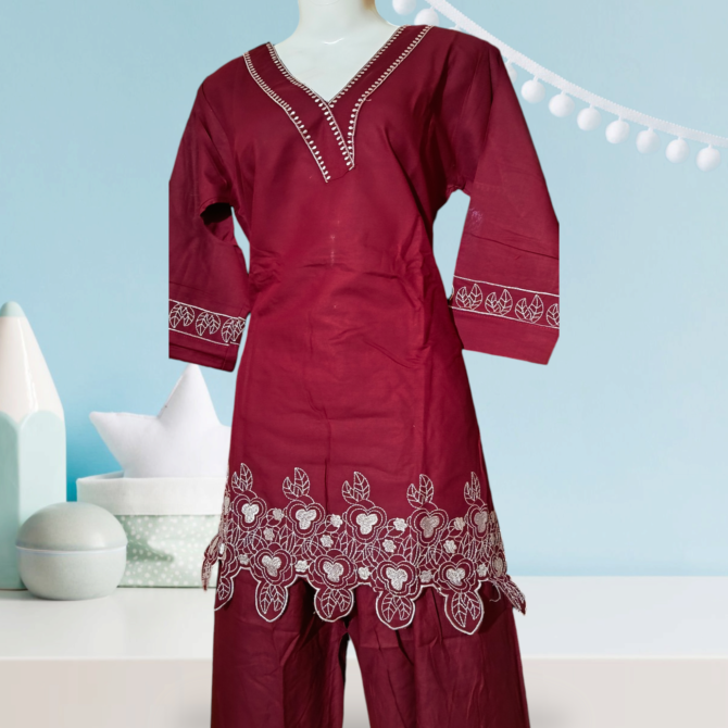 Dark Brown Umbrella Kurti