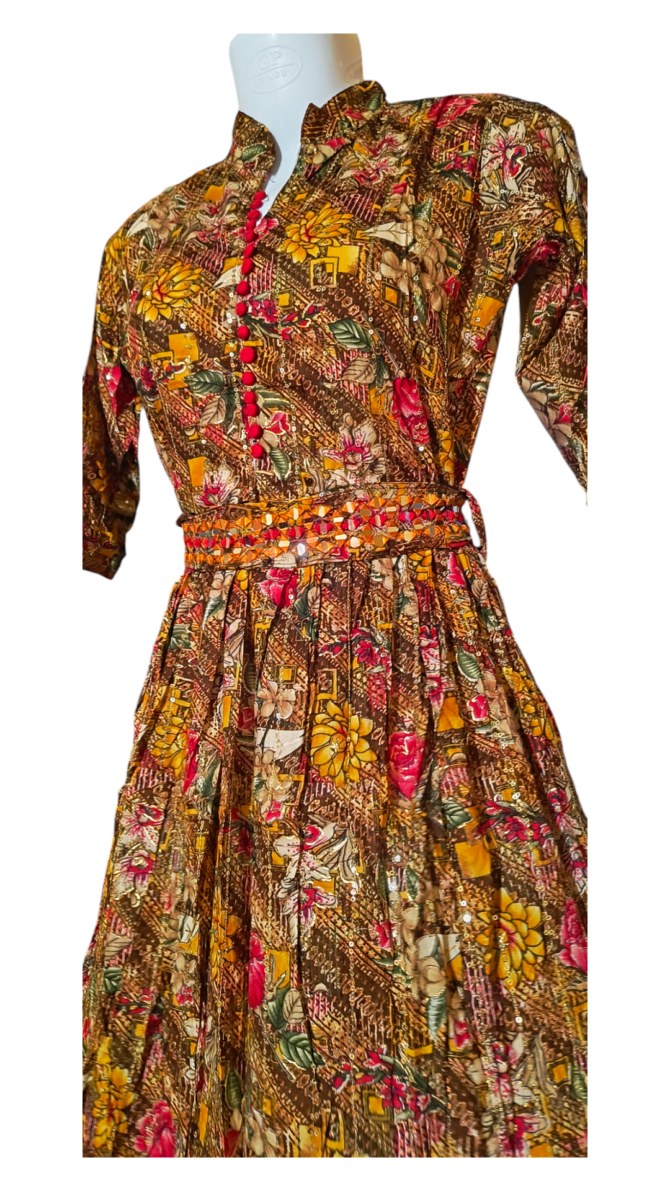 Floral Multi Color Dress (Navratri Special)