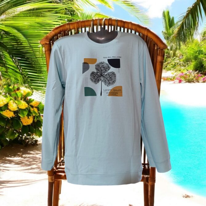 Fancy Print Design Full Sleeve T-shirt