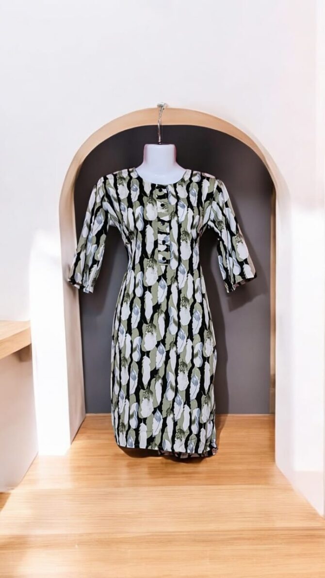 Sugarcane Print One Piece Kurti