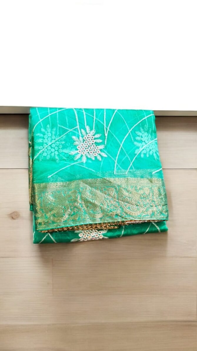 Women's Organza Saree with Blouse