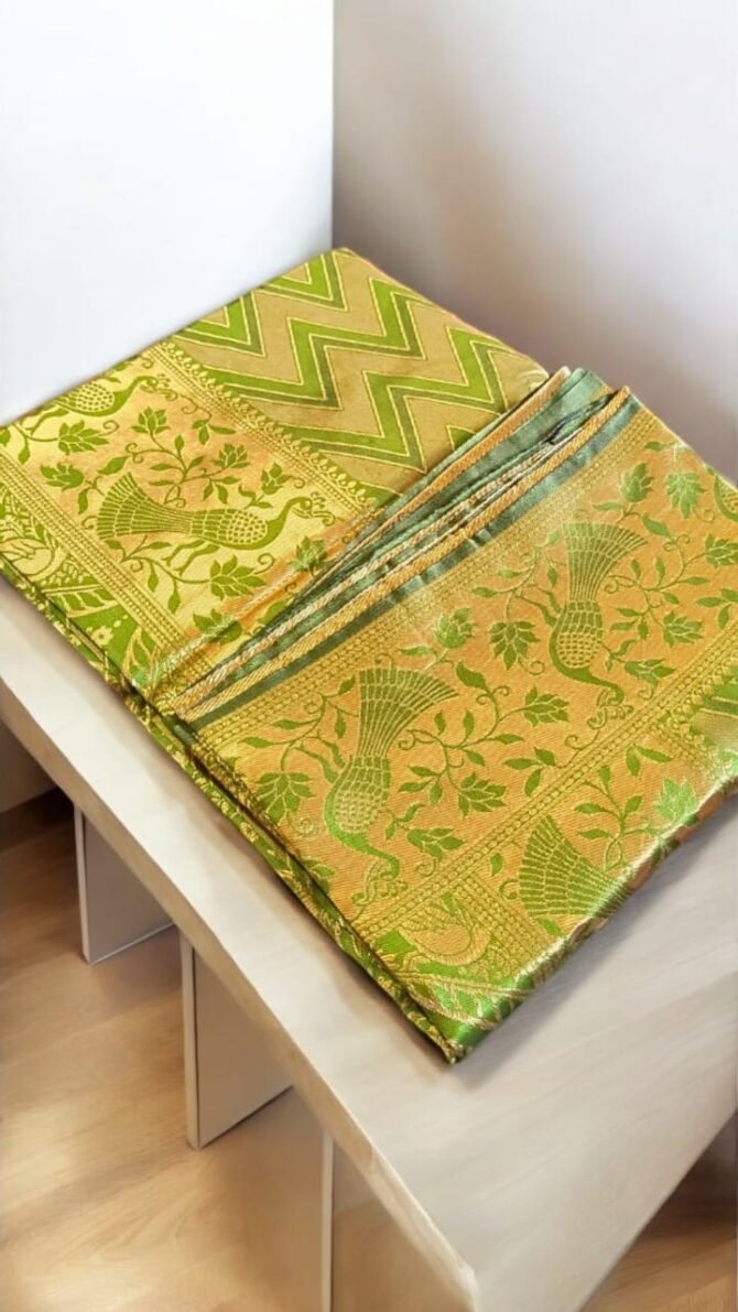 Apple Green saree with blouse