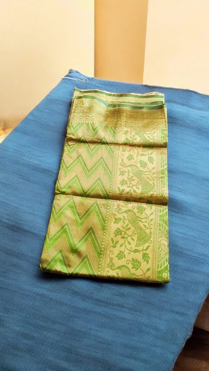 Apple Green saree with blouse